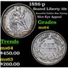 Image 1 : 1886-p Seated Liberty Dime 10c Grades Choice Unc