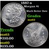 Image 1 : 1887-s Morgan Dollar $1 Grades Select Unc