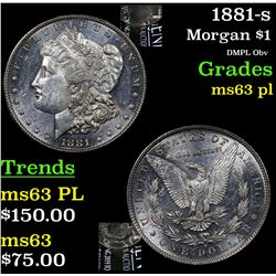 1881-s Morgan Dollar $1 Grades Select Unc PL