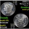 Image 1 : 1881-s Morgan Dollar $1 Grades Select Unc PL