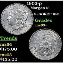 1902-p Morgan Dollar $1 Grades Select+ Unc