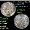 Image 1 : 1904-o Rainbow Toned Morgan Dollar $1 Grades Choice Unc
