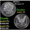 Image 1 : 1878-s Morgan Dollar $1 Grades Select Unc+ PL