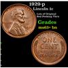 Image 1 : 1929-p Lincoln Cent 1c Grades Select+ Unc BN