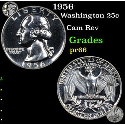 Proof 1956 Washington Quarter 25c Grades GEM+ Proof