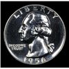 Image 2 : Proof 1956 Washington Quarter 25c Grades GEM+ Proof