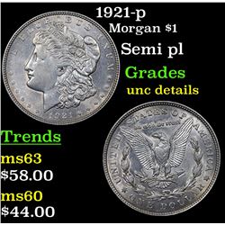 1921-p Morgan Dollar $1 Grades Unc Details