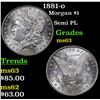 Image 1 : 1881-o Morgan Dollar $1 Grades Select Unc