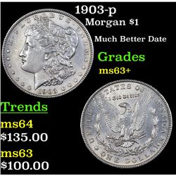 1903-p Morgan Dollar $1 Grades Select+ Unc