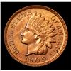 Image 2 : 1905 Major Mint Error Indian Cent 1c Grades Choice+ Unc RB