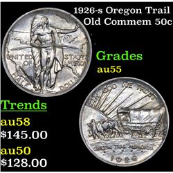 1926-s Oregon Trail Old Commem Half Dollar 50c Grades Choice AU