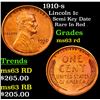 Image 1 : 1910-s Lincoln Cent 1c Grades Select Unc RD