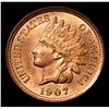 Image 2 : 1907 Indian Cent 1c Grades Choice Unc RD