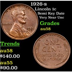 1926-s Lincoln Cent 1c Grades Choice AU/BU Slider