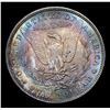 Image 3 : 1888-p Rainbow Toned Morgan Dollar $1 Grades Choice Unc