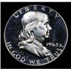 Image 2 : Proof 1963 Franklin Half Dollar 50c Grades GEM+ Proof Cameo