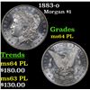 Image 1 : 1883-o Morgan Dollar $1 Grades Choice Unc PL