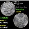 Image 1 : 1887-s Morgan Dollar $1 Grades Select Unc