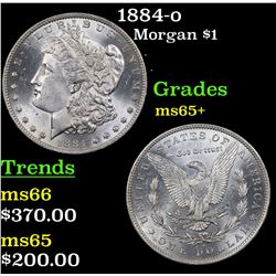 1884-o Morgan Dollar $1 Grades GEM+ Unc
