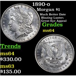1890-o Morgan Dollar $1 Grades Choice Unc