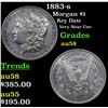 Image 1 : 1883-s Morgan Dollar $1 Grades Choice AU/BU Slider