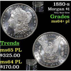 1880-s Morgan Dollar $1 Grades Choice Unc+ PL