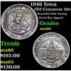 Image 1 : 1946 Iowa Old Commem Half Dollar 50c Grades GEM+ Unc