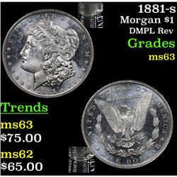 1881-s Morgan Dollar $1 Grades Select Unc