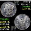 Image 1 : 1883-p Morgan Dollar $1 Grades Select Unc+ PL