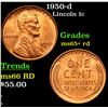 Image 1 : 1950-d Lincoln Cent 1c Grades Gem+ Unc RD