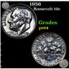 Image 1 : Proof 1956 Roosevelt Dime 10c Grades Choice Proof