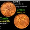 Image 1 : 1930-p Lincoln Cent 1c Grades Choice+ Unc RB