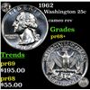 Image 1 : Proof 1962 Washington Quarter 25c Grades GEM++ Proof