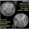 Image 1 : 1886-p Morgan Dollar $1 Grades Select Unc+ DMPL