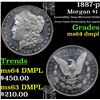 Image 1 : 1887-p Morgan Dollar $1 Grades Choice Unc DMPL