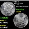 Image 1 : 1887-s Morgan Dollar $1 Grades Select Unc