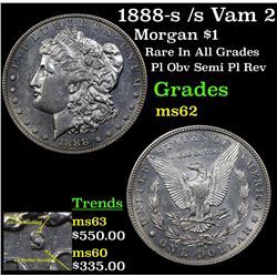1888-s /s Vam 2 Morgan Dollar $1 Grades Select Unc