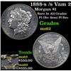 Image 1 : 1888-s /s Vam 2 Morgan Dollar $1 Grades Select Unc