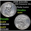 Image 1 : 1918 Lincoln Old Commem Half Dollar 50c Grades Choice Unc