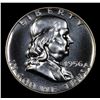 Image 2 : Proof 1956 Type 2 Franklin Half Dollar 50c Grades GEM+ Proof