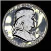 Image 6 : Proof 1956 Type 2 Franklin Half Dollar 50c Grades GEM+ Proof