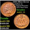 Image 1 : 1883 Mint Error Indian Cent 1c Grades Choice+ Unc RB