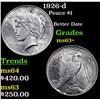 Image 1 : 1926-d Peace Dollar $1 Grades Select+ Unc