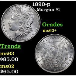 1890-p Morgan Dollar $1 Grades Select Unc