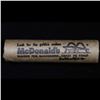 Image 5 : Mixed small cents 1c orig shotgun roll, 1918-d Wheat Cent, 1899 Indian Cent other end, McDonalds Wra