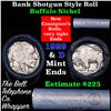 Image 1 : Buffalo Nickel Shotgun Roll in Old Bank Style 'Bell Telephone'  Wrapper 1929& d Mint Ends