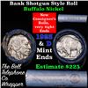 Image 1 : Buffalo Nickel Shotgun Roll in Old Bank Style 'Bell Telephone'  Wrapper 1923& d Mint Ends