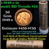 Image 1 : ***Auction Highlight*** Uncirculated 1c orig shotgun roll, 1948-s in old Brink's wrapper (fc)