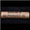 Image 4 : ***Auction Highlight*** Uncirculated 1c orig shotgun roll, 1954-d in old Brink's wrapper (fc)