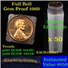 Image 1 : ***Auction Highlight*** Proof 1960 Lincoln cent 1c roll, 50 pieces (fc) (fc)